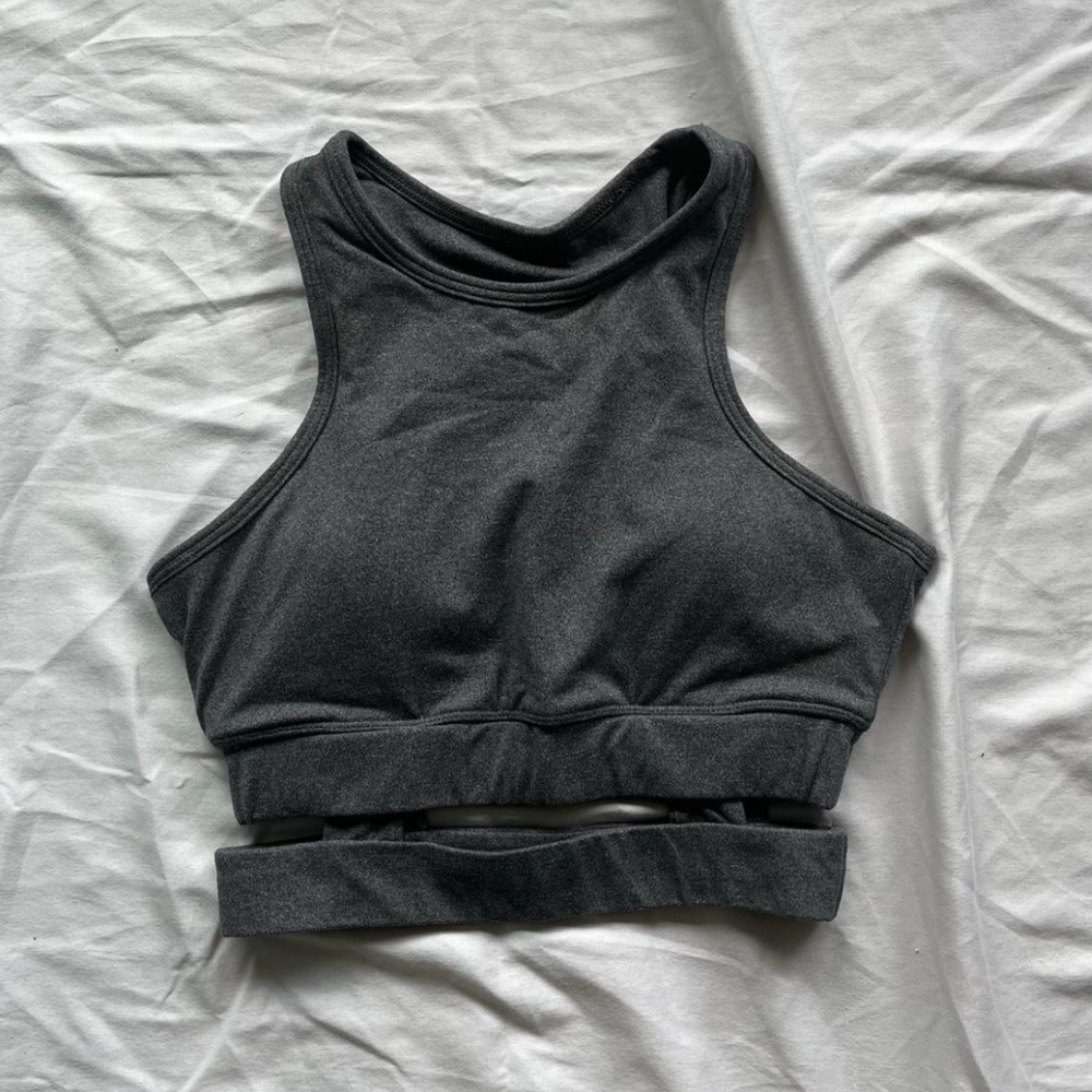 hyba grey sports bra